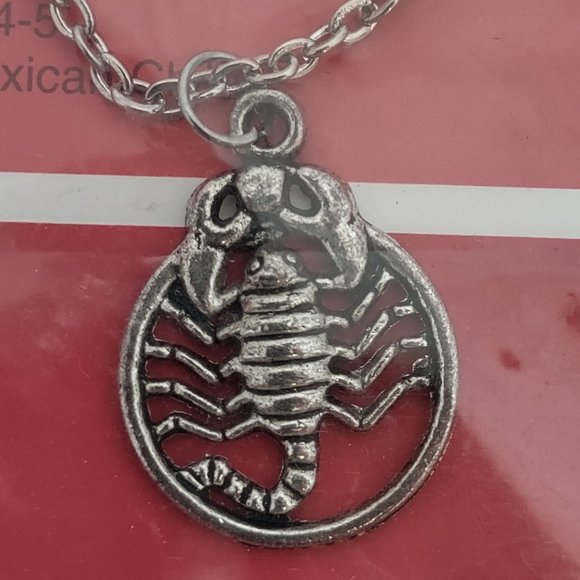 Rag Frog revival tiny scorpion pendant necklace 18" - Picture 2 of 3